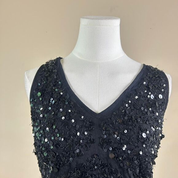 Olsen Sequin Dark Fairy Whimsigoth Going Out Top - Picture 2 of 5